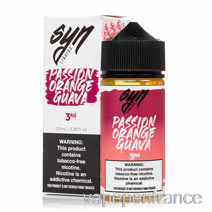 Goyave Orange Passion - Liquide Syn - 100 Ml 6 Mg Stylo Vape